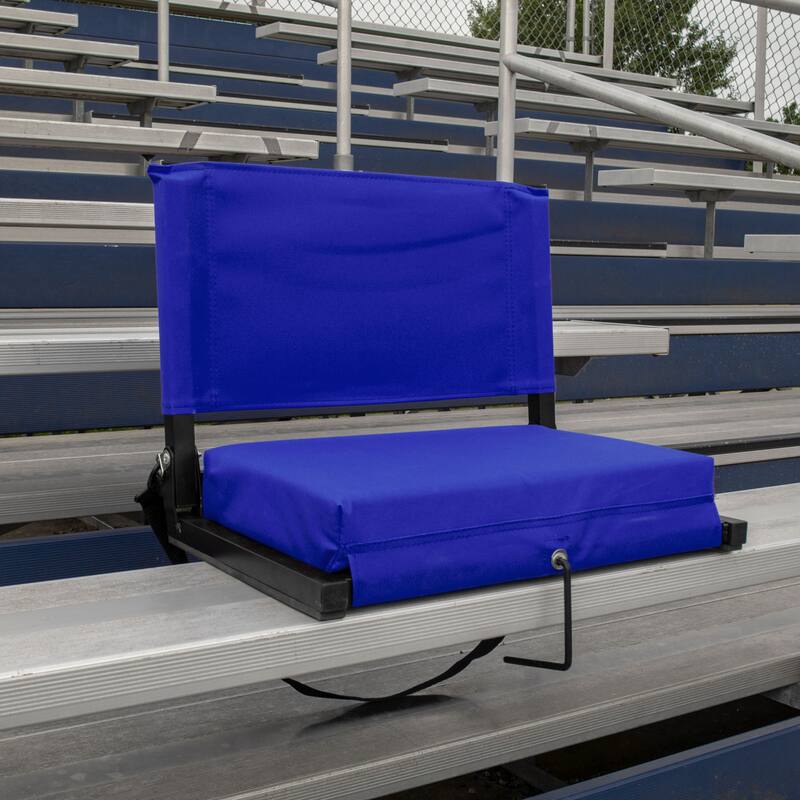 Outdoor Leisure Products 21" folding stadium chair in blue