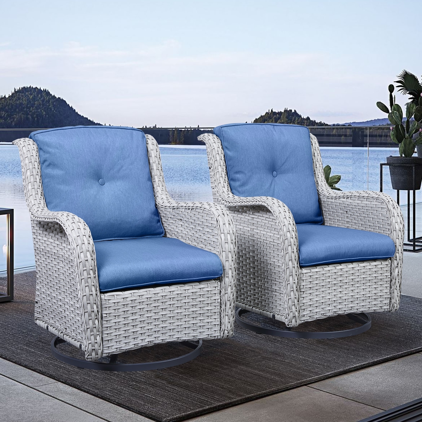Swivel rocker store patio chairs clearance