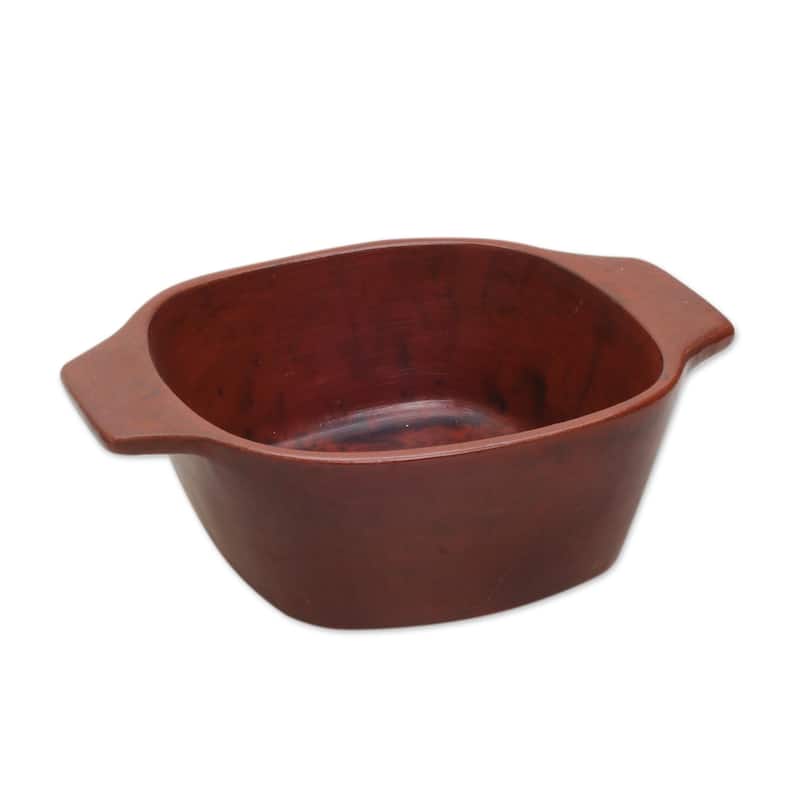 Novica Handmade Antique Mataram Ceramic Serving Bowl