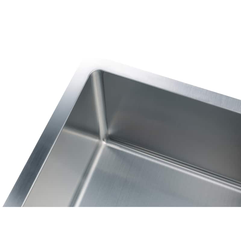 CB HOME 32" Pro Single Bowl Kitchen Sink,Undermount & Drop in Stainless Steel Kitchen Sink - 32''x19''x10''