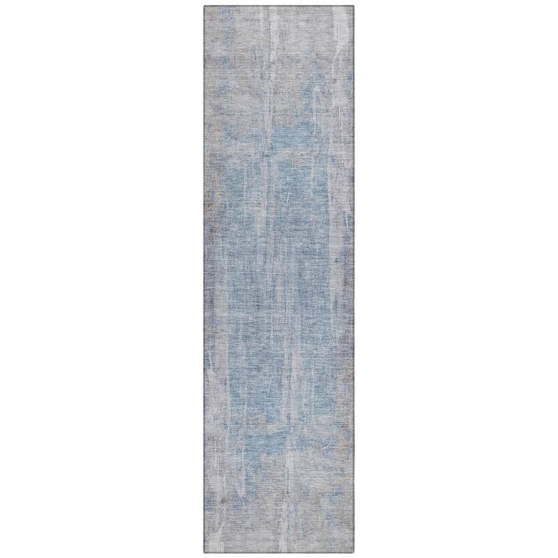 Machine Washable Indoor/ Outdoor Vintage Ombre Chantille Rug