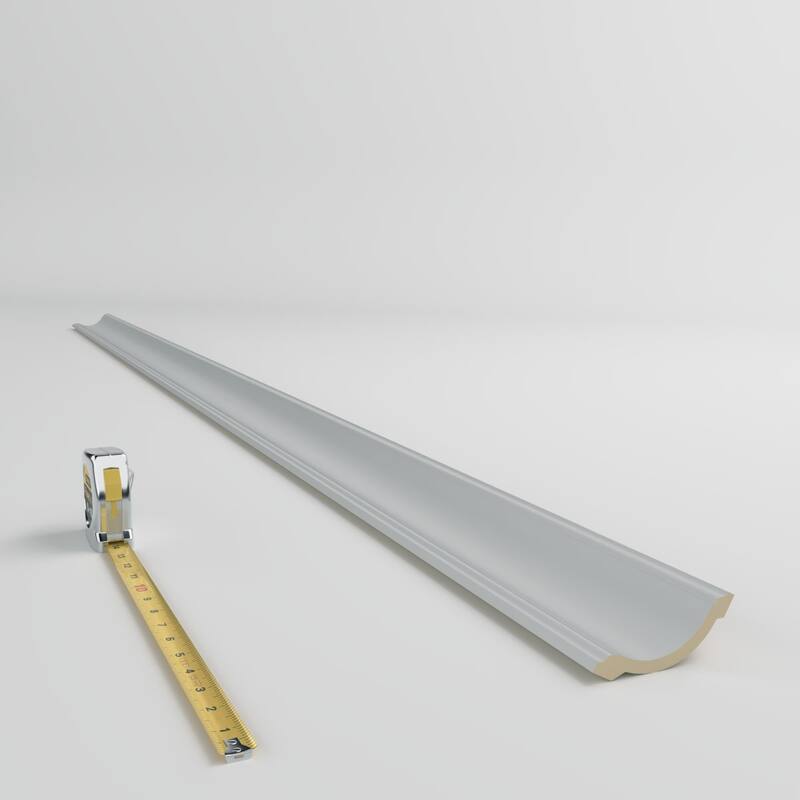 2 7/8"H x 3"P x 4 1/8"F x 96"L Wesley Crown Moulding - 1-Pack