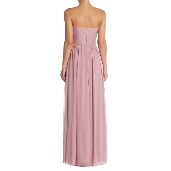 marina strapless roused gown
