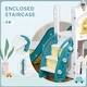preview thumbnail 4 of 9, 5 in 1 Toddler Slide, Indoor Kids Slide Playset for 1-3 Years Olds with Basketball Hoop, Climber, Telescope & Storage Basket