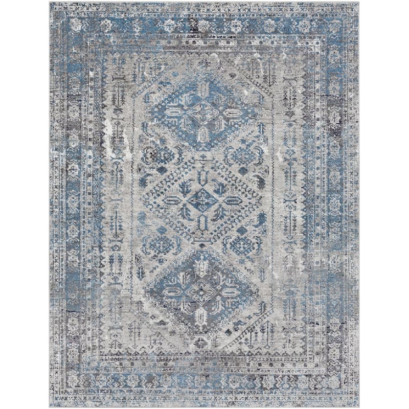 Livabliss Monte Carlo Updated Traditional Medallion Area Rug