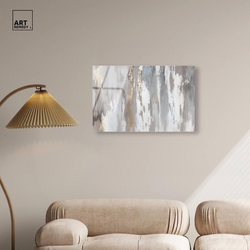 Flooding Gold I Acrylic by Art Remedy, Ready to Hang