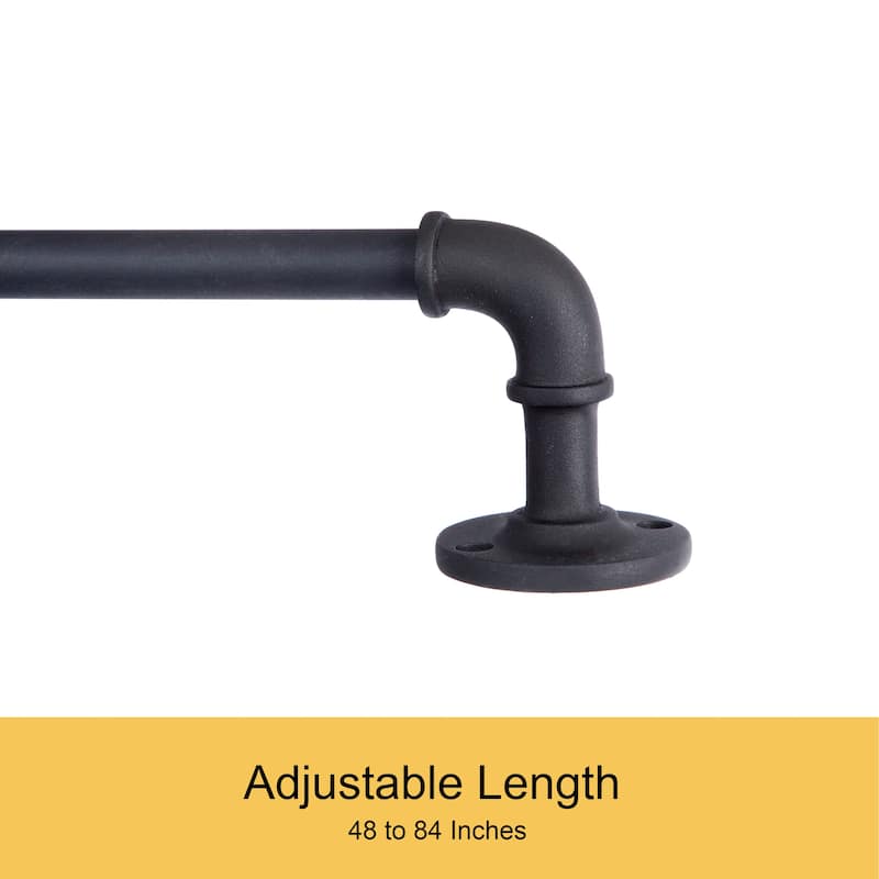 Kenney Adler 5/8" Indoor/Outdoor Rust-Resistant Wrap Around Curtain Rod