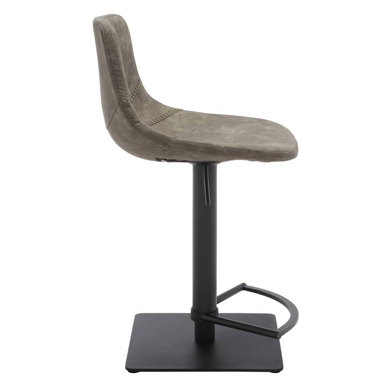 SAFAVIEH Karlotta Gas Lift Adjustable Bar Stool - 19 In. W x 18 In. D x 32-42 In. H - 19Wx18Dx42H