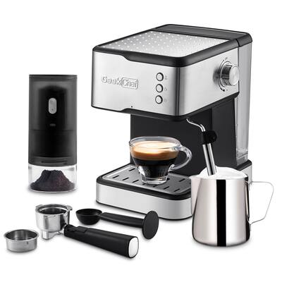 20 Bar Espresso Maker with 1.5L Detachable Transparent Water Tank Coffee Maker