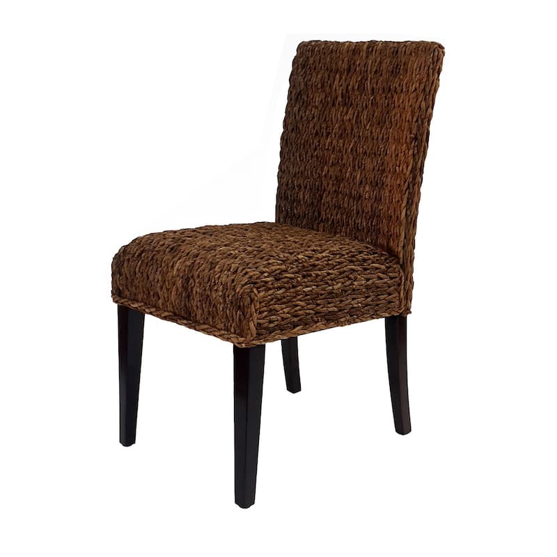 Woven Rattan Dining Chair Set of 2