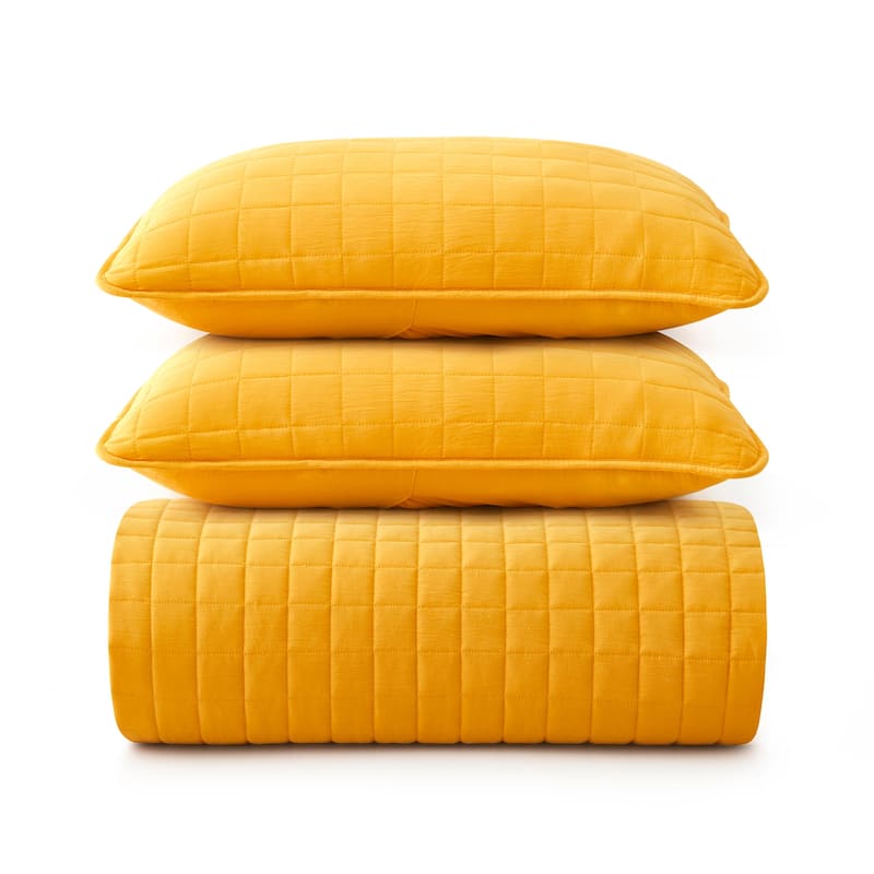 3-Piece Reversible Ultra Lighweight Coverlet Premium Microfiber Bedspread Quilt Set