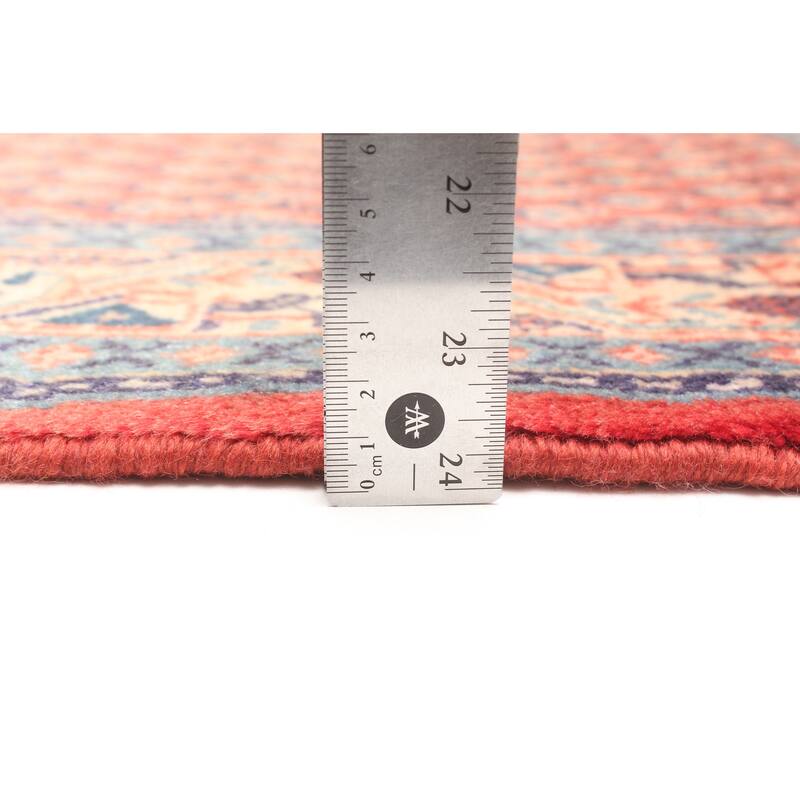 ECARPETGALLERY Hand-knotted Andelz Red Wool Rug - 3'1 x 6'1