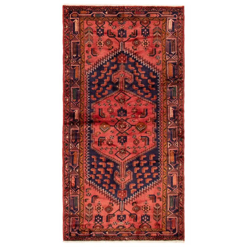 ECARPETGALLERY Hand-knotted Andelz Red Wool Rug - 4'3 x 7'10 - Red - 4'3 x 7'10