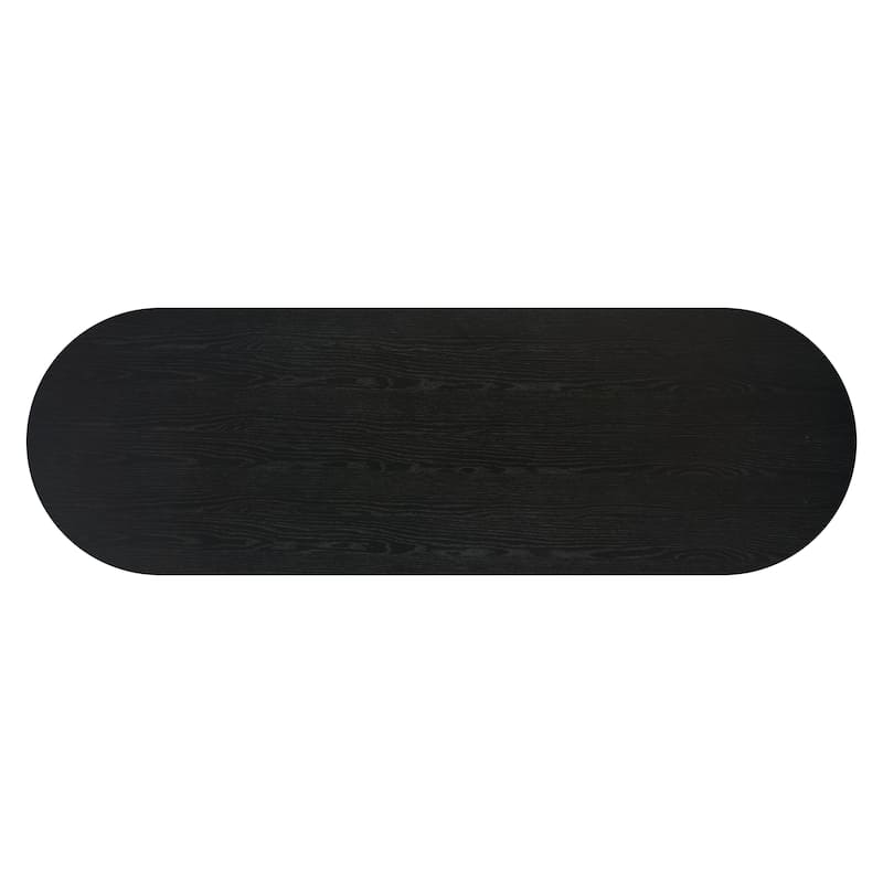 Koriana Entertainment Stand Black & Walnut - N/A