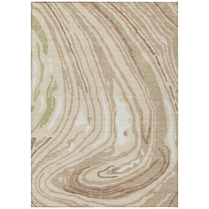 HomeRoots Abstract Transitional Rectangle Outdoor Rug