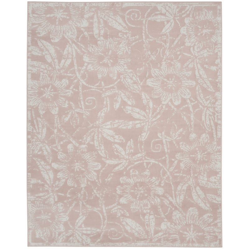 Jazoc Power Loomed Distressed Floral Non Skid Stain Resistant Area Rug By HomeRoots - 120' X '96' X '0.39