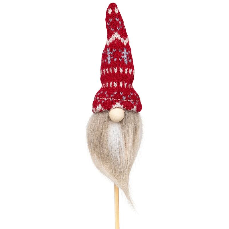 Gnome with Nordic Hat Christmas Picks - 11.25" - Set of 3