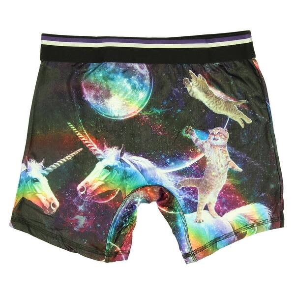Shop Cat Riding A Unicorn Boxer Briefs Overstock 19297553