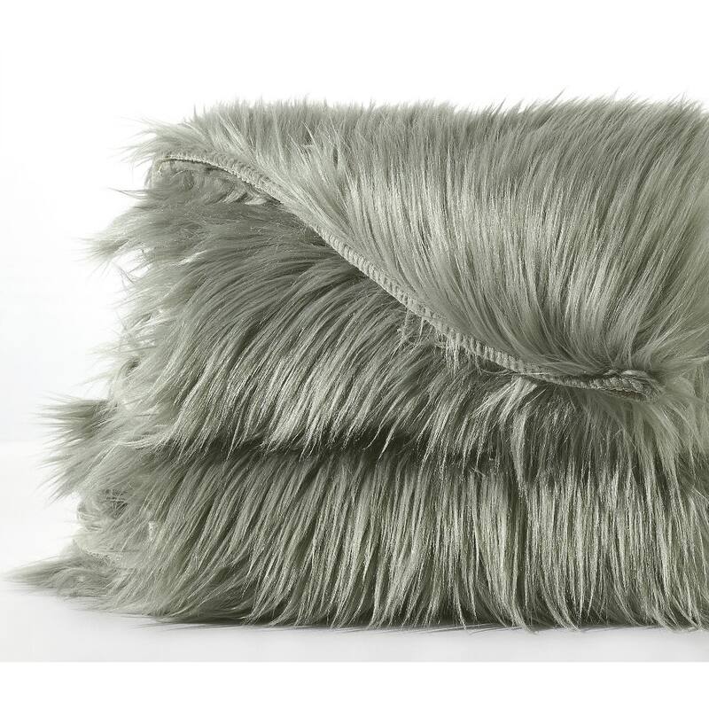 Serenta Shag Sheepskin Silky FauxFur Area Rug Sofa Decor - 24" x 36" - 24" x 36"