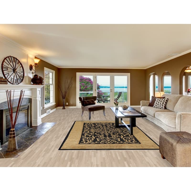 Vegetable Dye Geometric Nepalese Oriental Area Rug Wool Hand-knotted - 6'1" x 9'0"