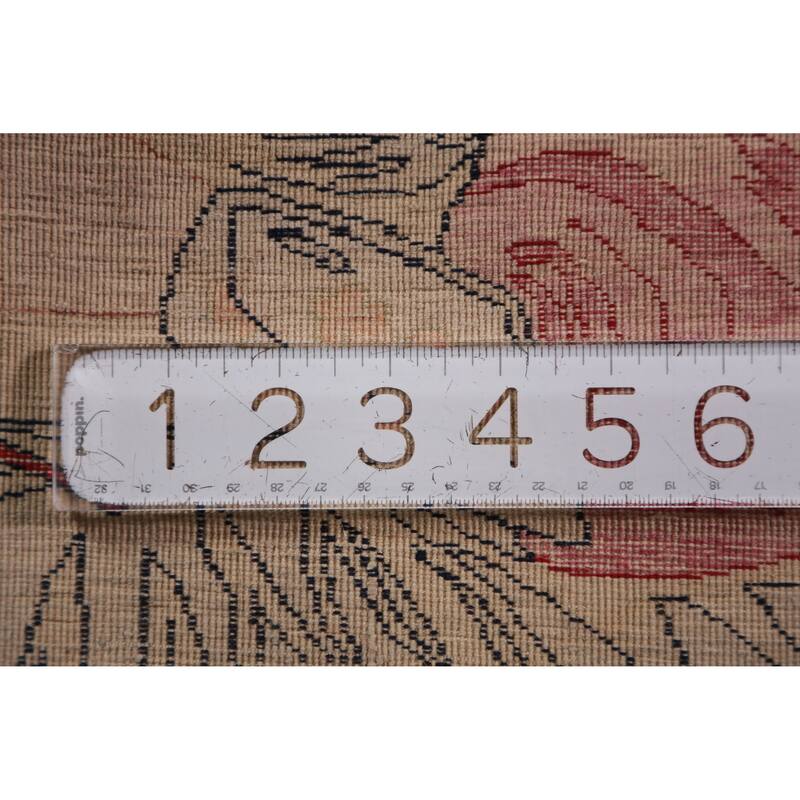 Antique Vegetable Dye Kerman Ravar Persian Rug Handmade Wool Carpet - 1'11" x 2'6"