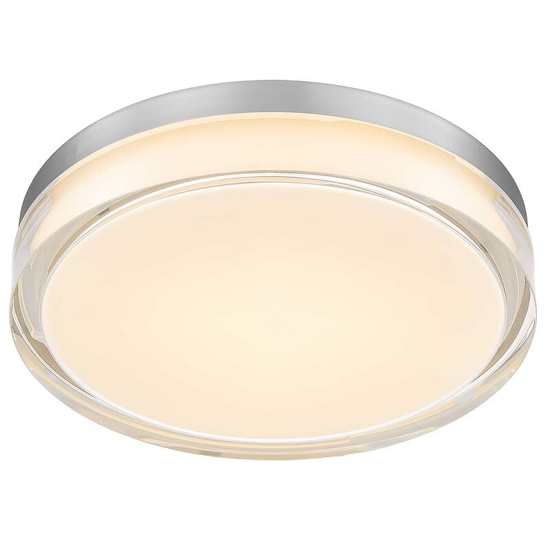 12-inch Flush Mount Integrated LED Light Dimmable 3 Color Temperatures Acrylic Diffuser