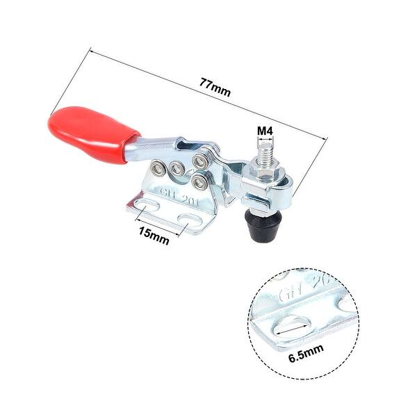 ZCHXD Toggle Clamp GH-201 Horizontal Clamp Quick Release Tool 27Kg 59lbs Capacity 8pcs