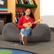 preview thumbnail 21 of 62, Jaxx 4' Lounger Bean Bag Chair Charcoal