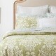 3pc Full/Queen Damask Quilt Set Reversible Breathable Light Green - Bed ...