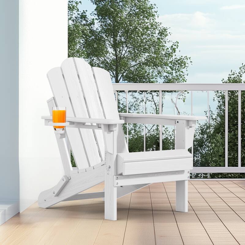 HDPE Plastic Outdoor/Indoor Adjustable Folding Adirondack Chair