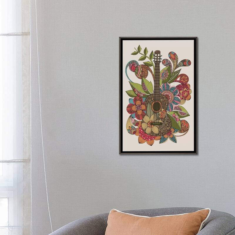 iCanvas "Ever Guitar" by Valentina Harper Framed