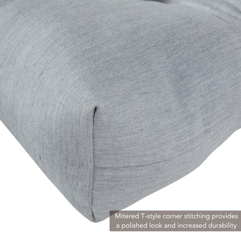 Sunbrella Tufted 20-inch Outdoor Chair Cushion by Greendale Home Fashions