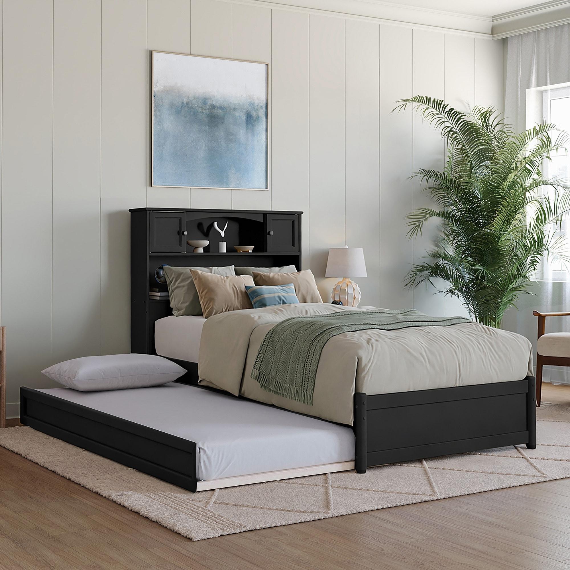 Denver Platform Bed with Twin XL Trundle