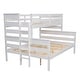 preview thumbnail 19 of 21, Versatile Bunk Bed Wood Twin XL over Queen Bunk Bed with Ladder