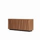 preview thumbnail 5 of 9, 60"Mid Century Sideboard Buffet Cabinet with 3D Doors,Kitchen Storage Cabinet Credenza with 4 Doors and 2 Shelves