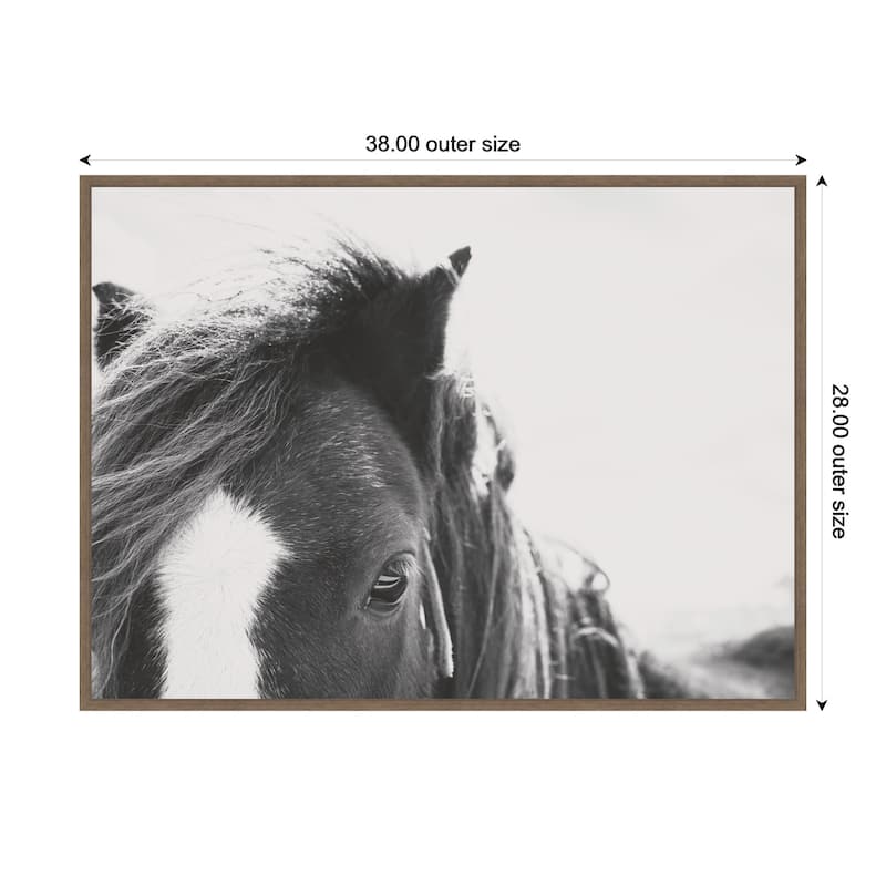 Kate and Laurel AA Noble by Alicia Abla Framed Canvas Wall Art Print