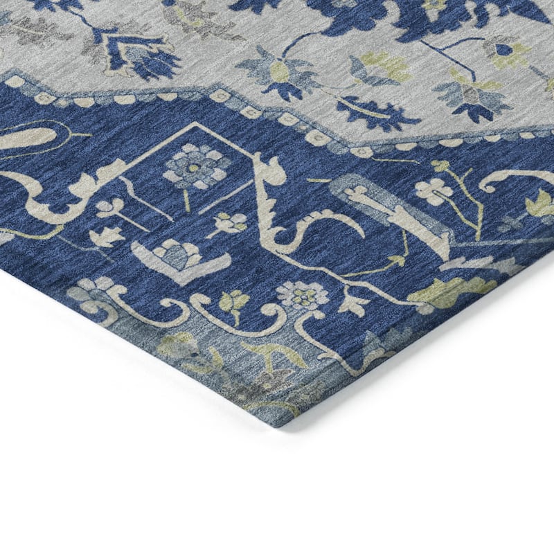 HomeRoots Oriental Traditional Rectangle Outdoor Rug