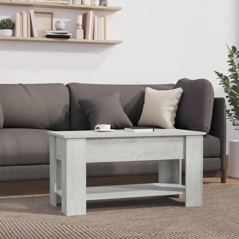 vidaXL Coffee Table Lift Top End Table Accent Side Sofa Table Engineered Wood - 39.8" x 19.3" x 20.5"