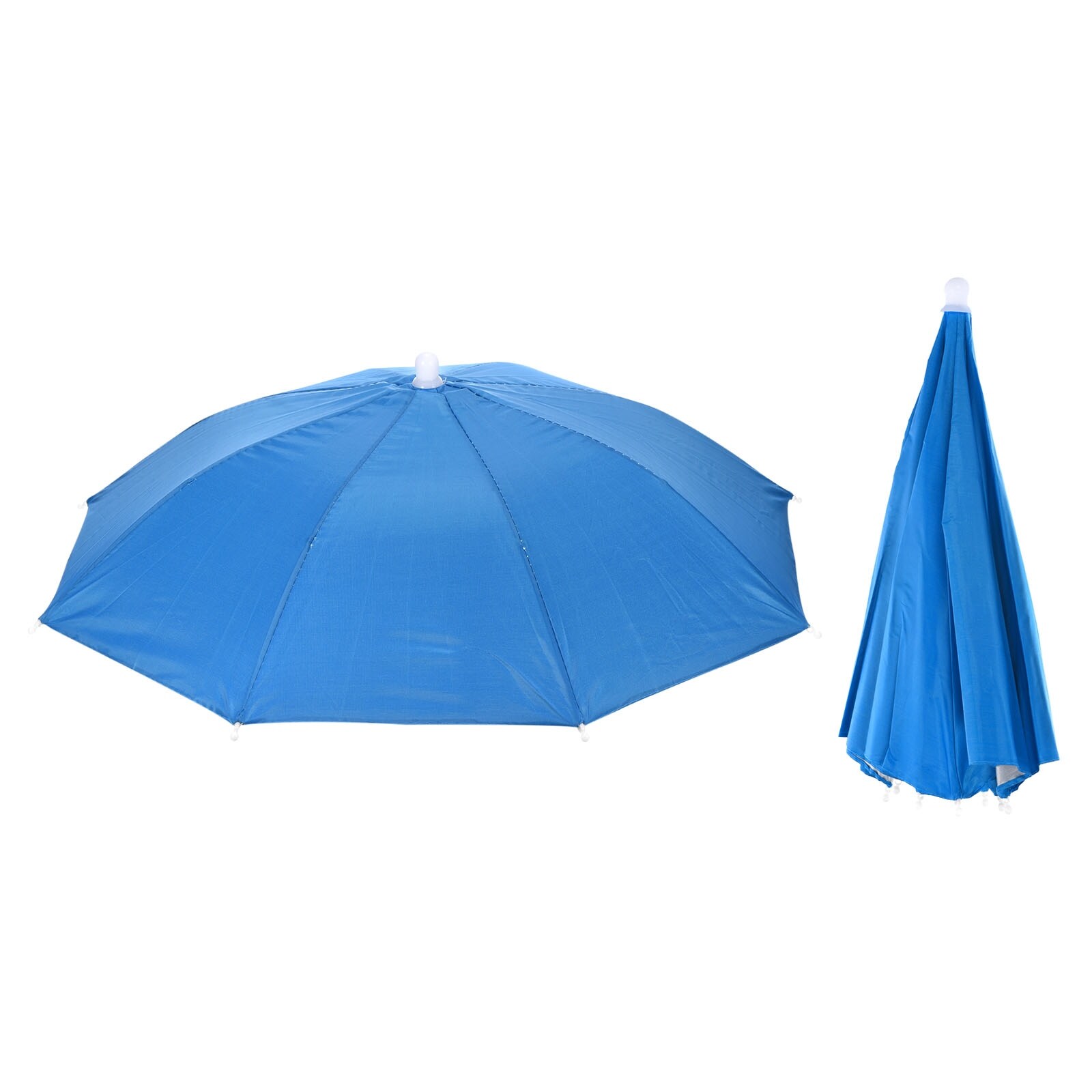 2Pcs 20 Fishing Umbrella Hat Folded Sun Rain Cap Head Umbrella Blue - On  Sale - Bed Bath & Beyond - 36996276