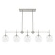 preview thumbnail 3 of 14, Hunter Xidane 5 Light Linear Chandelier - Dining Room, Kitchen Island - Contemporary, Transitional, Mid-Century Modern - 5-Light