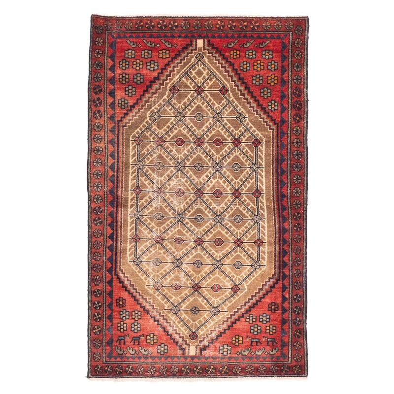 ECARPETGALLERY Hand-knotted Andelz Brown Wool Rug - 3'6 x 5'11