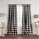The Gray Barn Holly Buffalo Check Blackout Window Single Curtain Panel - 52"x95" - Black