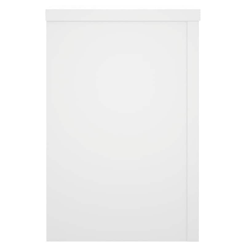 vidaXL Plant Stand Set of 2 White Engineered wood 9.8x9.8x13.8 in - 9.8 x 9.8 x 13.8 in