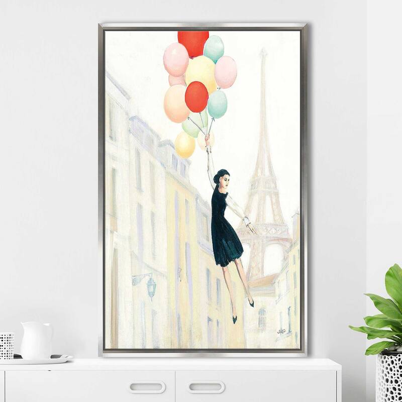 "Aloft In Paris II" Print on Floating Canvas