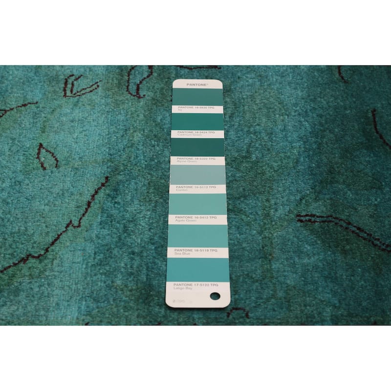 ECARPETGALLERY Hand-knotted Vibrance Mint Wool Rug - 9'11 x 14'0