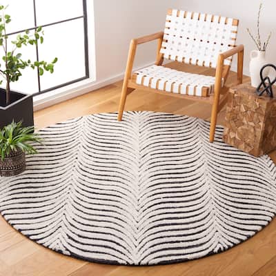 SAFAVIEH Handmade Metro Liebgard Stripe Wool Rug