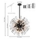 preview thumbnail 17 of 28, 18-Light Modern Large Round Sputnik Globe Chandelier Orb Starburst Firework Living Room Chandelier