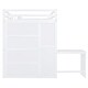 preview thumbnail 9 of 10, Full Size Bunk Bed with Wardrobe, Desk and Shelves, White