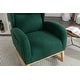 preview thumbnail 63 of 98, Teddy Fabric Upholstered Rocking Armchair with Solid Wood Frame & Legs, Cozy Ergonomic Lounge Chair with Soft Cushioning