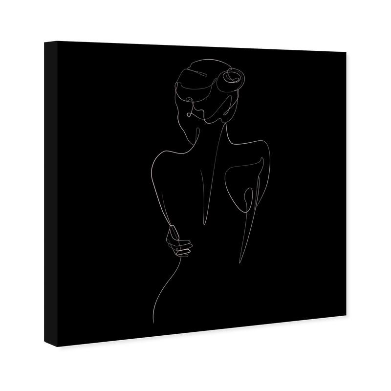 Wynwood Studio Canvas Fashion and Glam Elegant Lines Black and Modern & Contemporary Wall Art Canvas Print